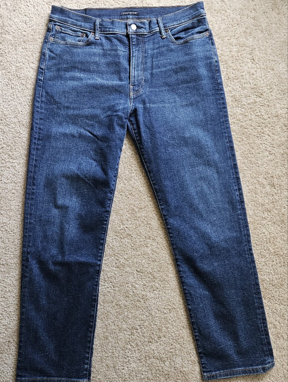 Lucky Brand Men's Dark Blue Straight-Leg Jeans 36x32 Model 363